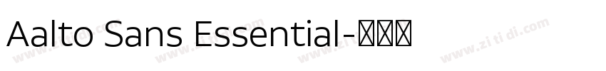Aalto Sans Essential字体转换 Aalto Sans Essential字体转换